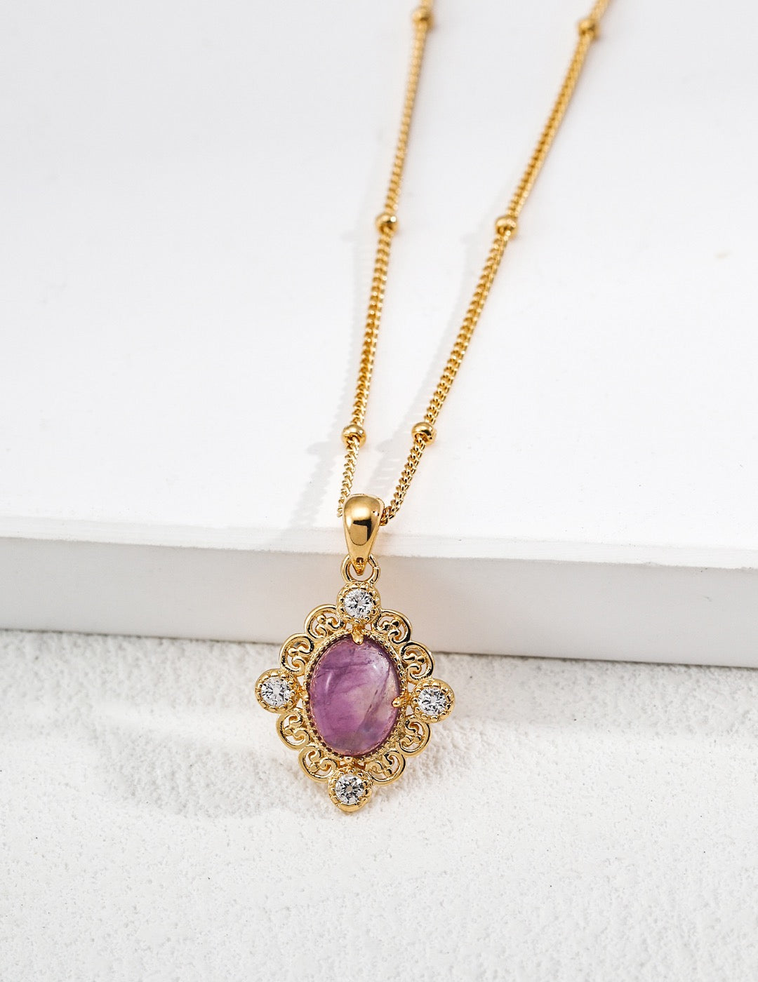 Gothic Amethyst Necklace