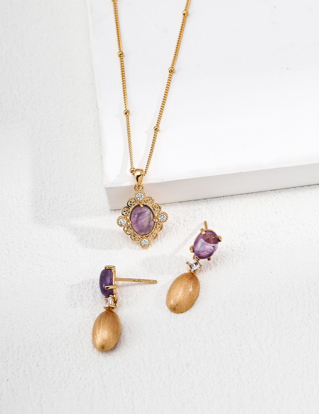 Gothic Amethyst Necklace