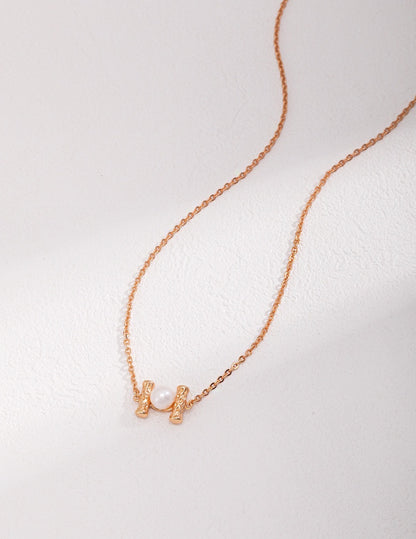 H-shaped Pearl Necklace