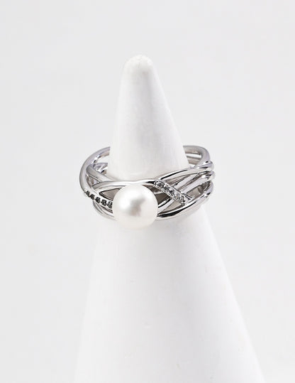 Twine Pearl Ring