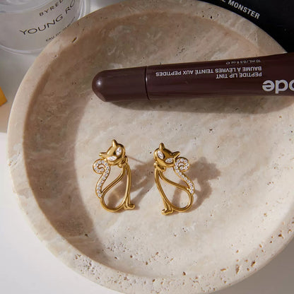 Egyptian Cat Earrings
