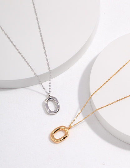 Minimalist Oval Necklace