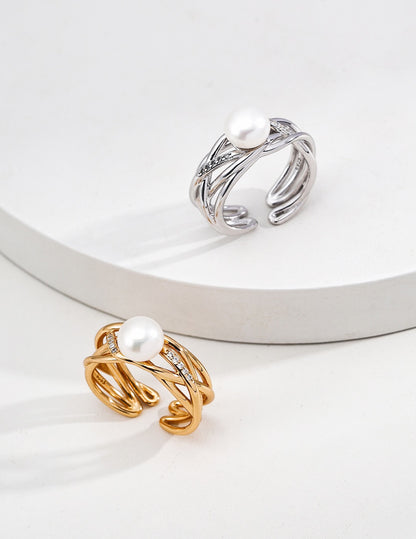Twine Pearl Ring