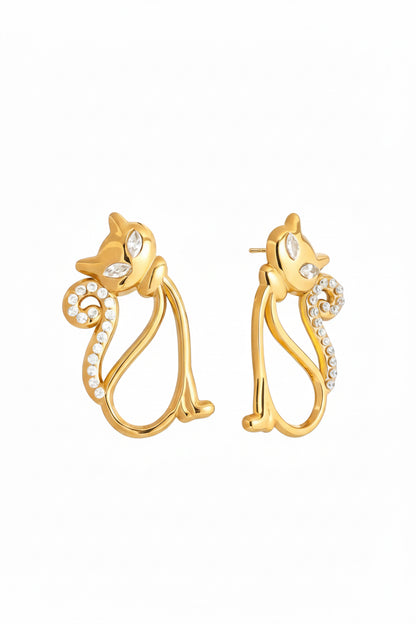 Egyptian Cat Earrings