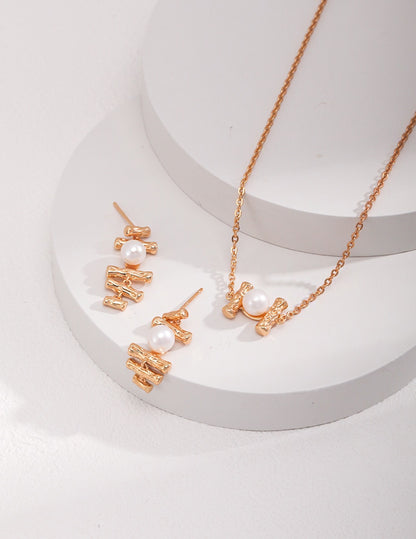 H-shaped Pearl Necklace
