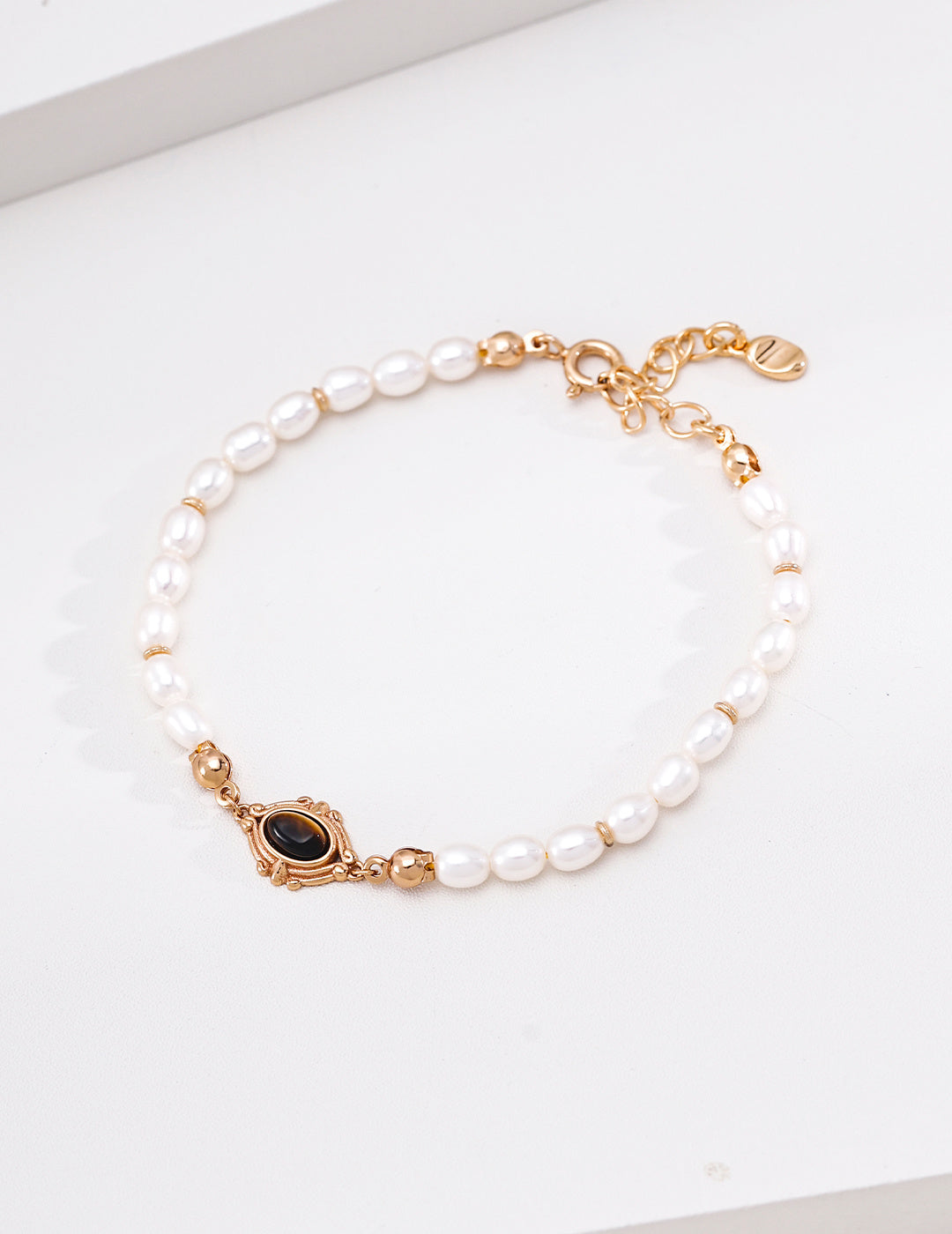 Tiger Eye Pearl Bracelet