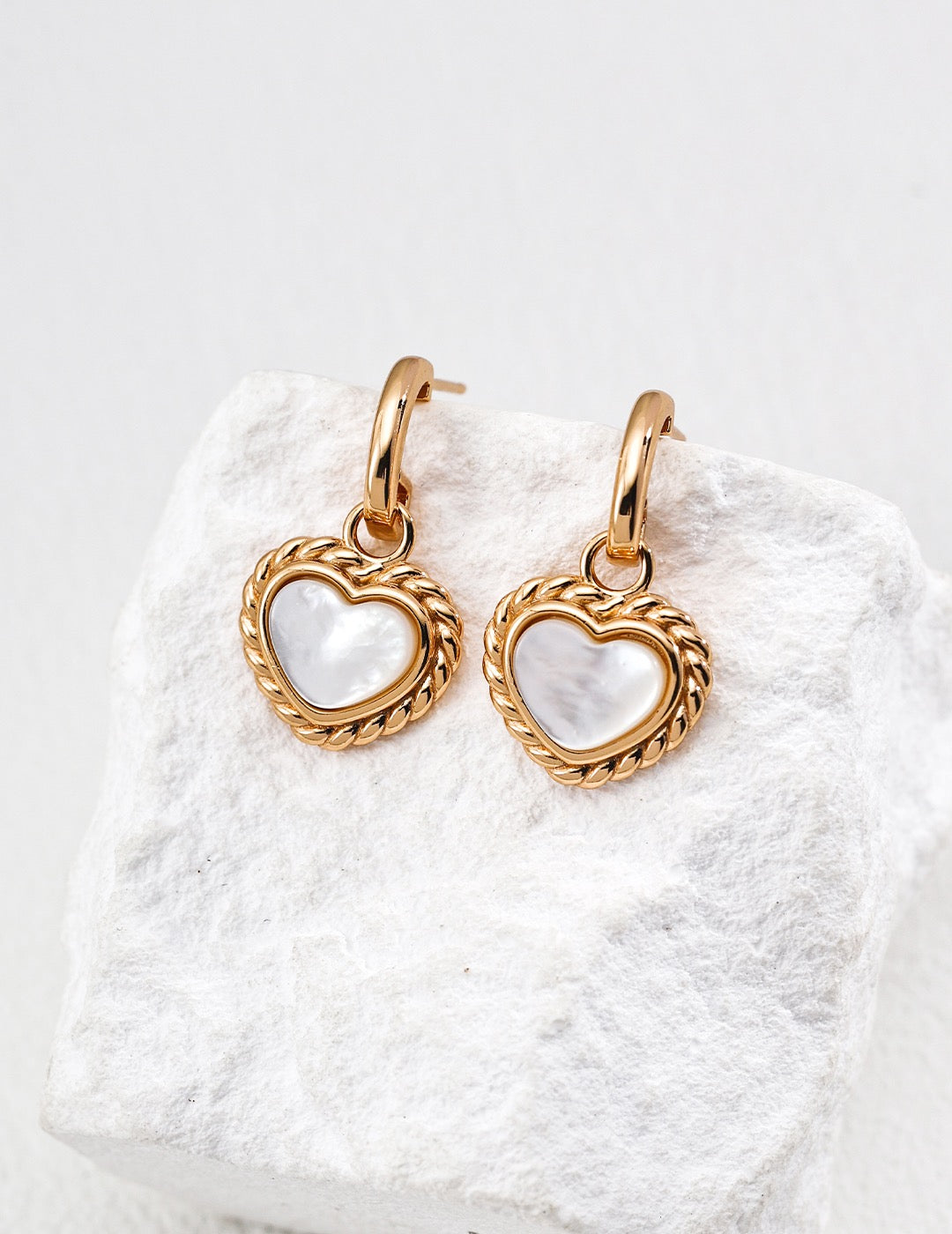Heart Shell Earrings