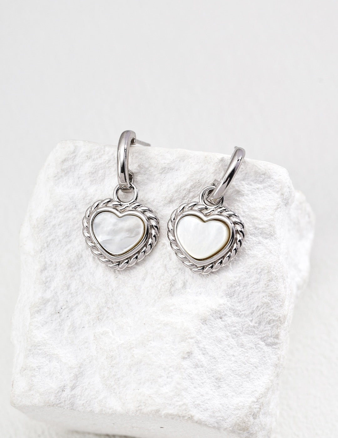 Heart Shell Earrings