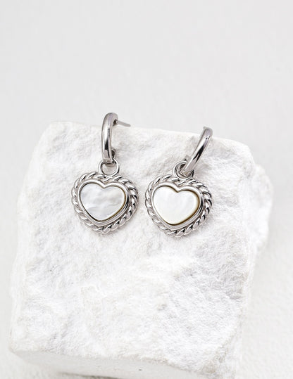 Heart Shell Earrings