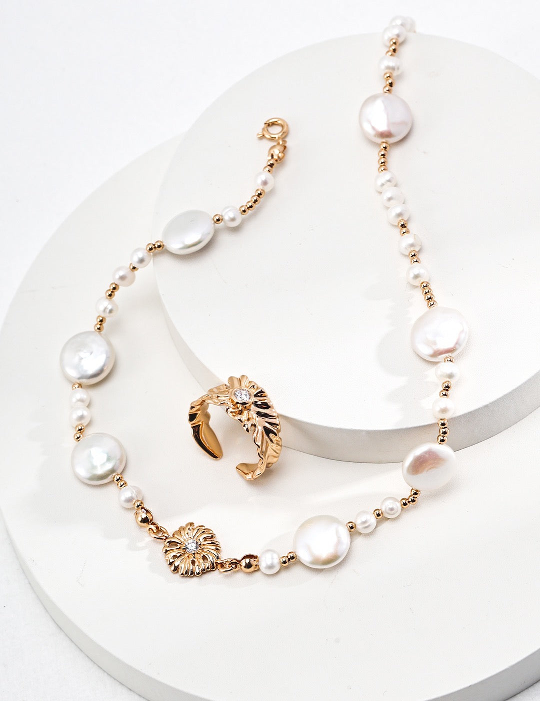 Rapunzel Ring | Gold jewelry | Silver Jewelry | Pearl jewelry | Women's Ring | Estincele Jewellery 