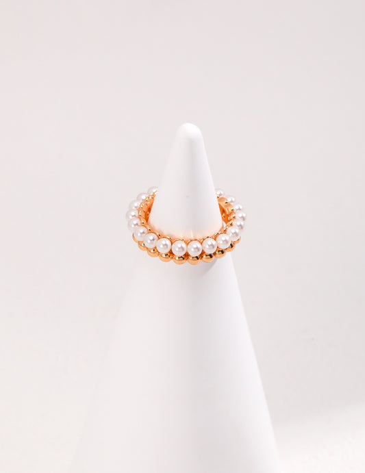 Pearl-Gold Duo Ring