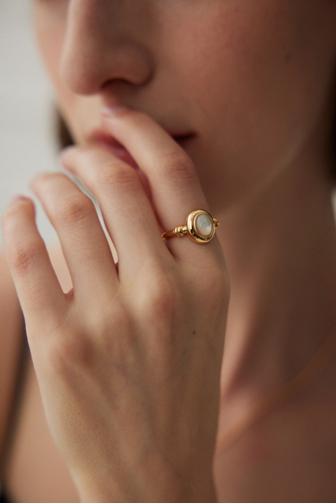 Mother of Pearl Ring | Gold Ring | Mother of Pearl