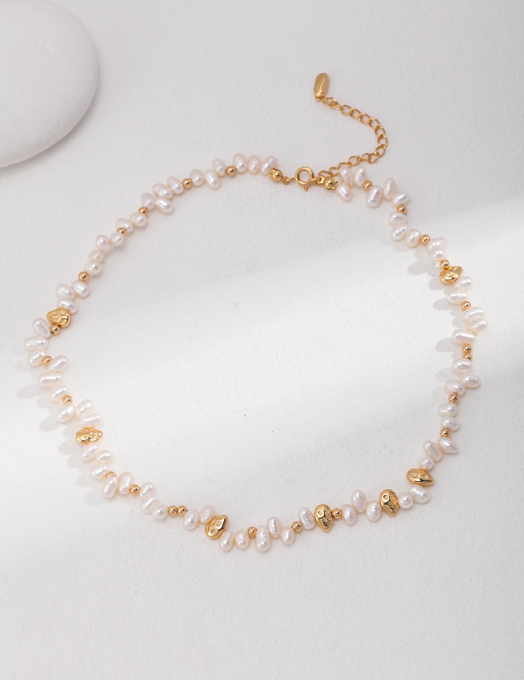 Irregular Natural Pearl Necklace | Estincele Jewellery | Gifts for her