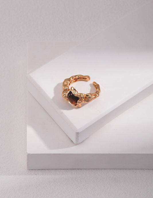 Brown Oval Ring | Estincele Jewellery | Rings | Women's Rings