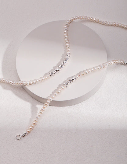 Pearl Plate Necklace | Estincele Jewellery | Women's Necklaces