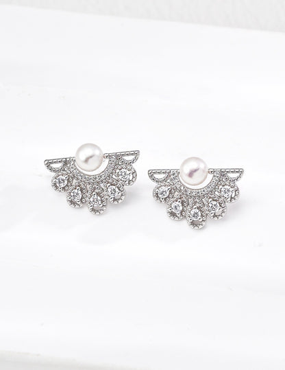 Peacock Pearl Earrings