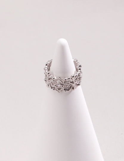 Classique Floral Ring | gold ring | silver ring |