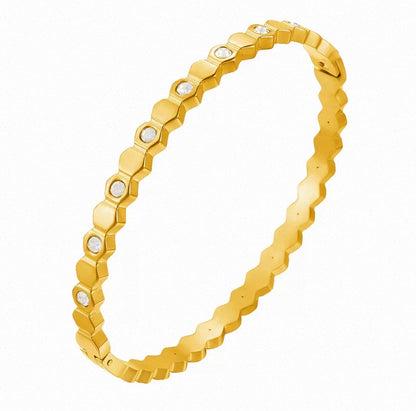 Honeycomb Bangle Bracelet