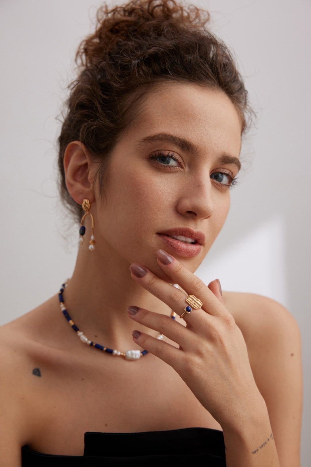 Lapis Lazuli Jewelry | Lapis Lazuli Necklace | Gold Jewelry | Women's jewelry