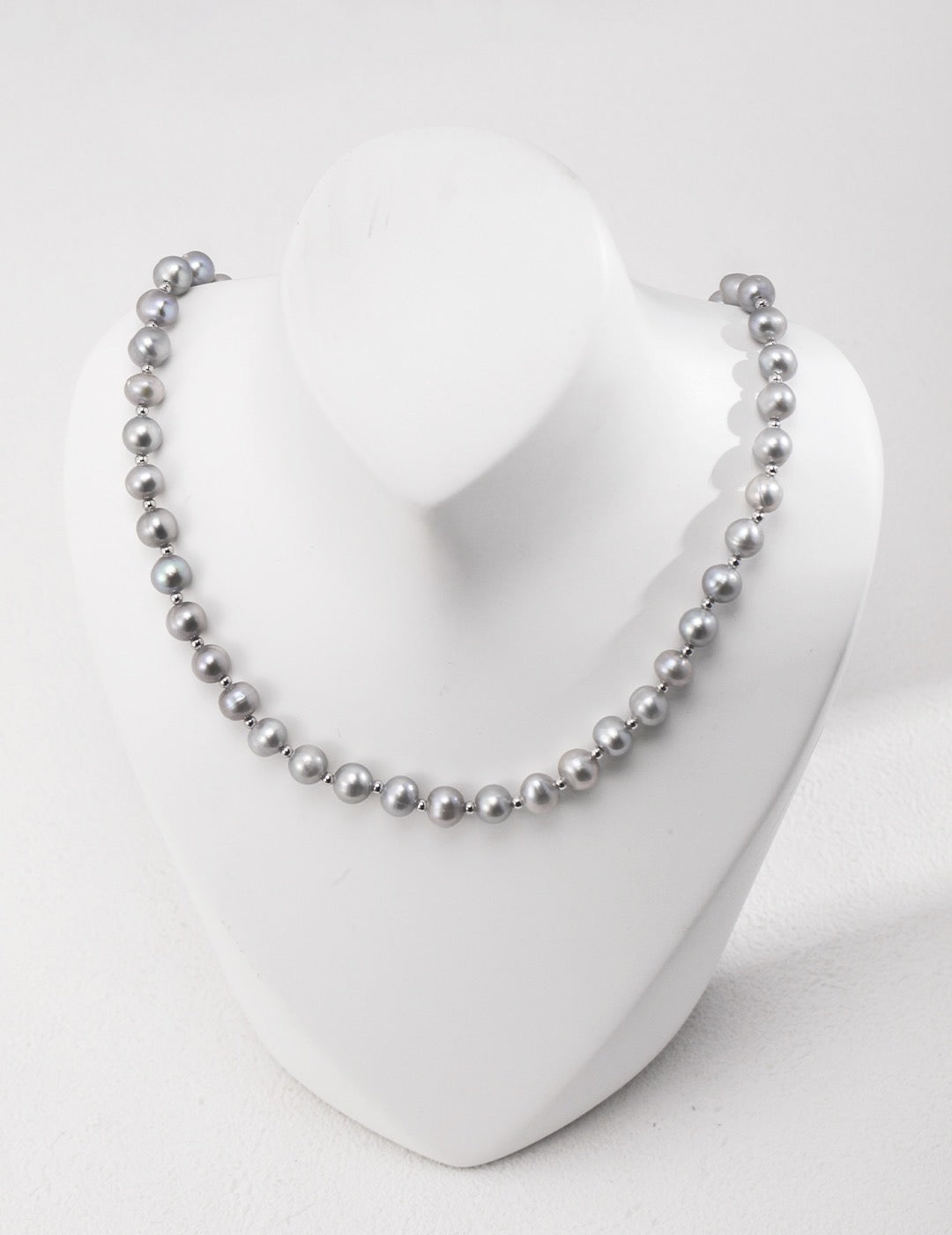 Natural Grey Pearl Necklace