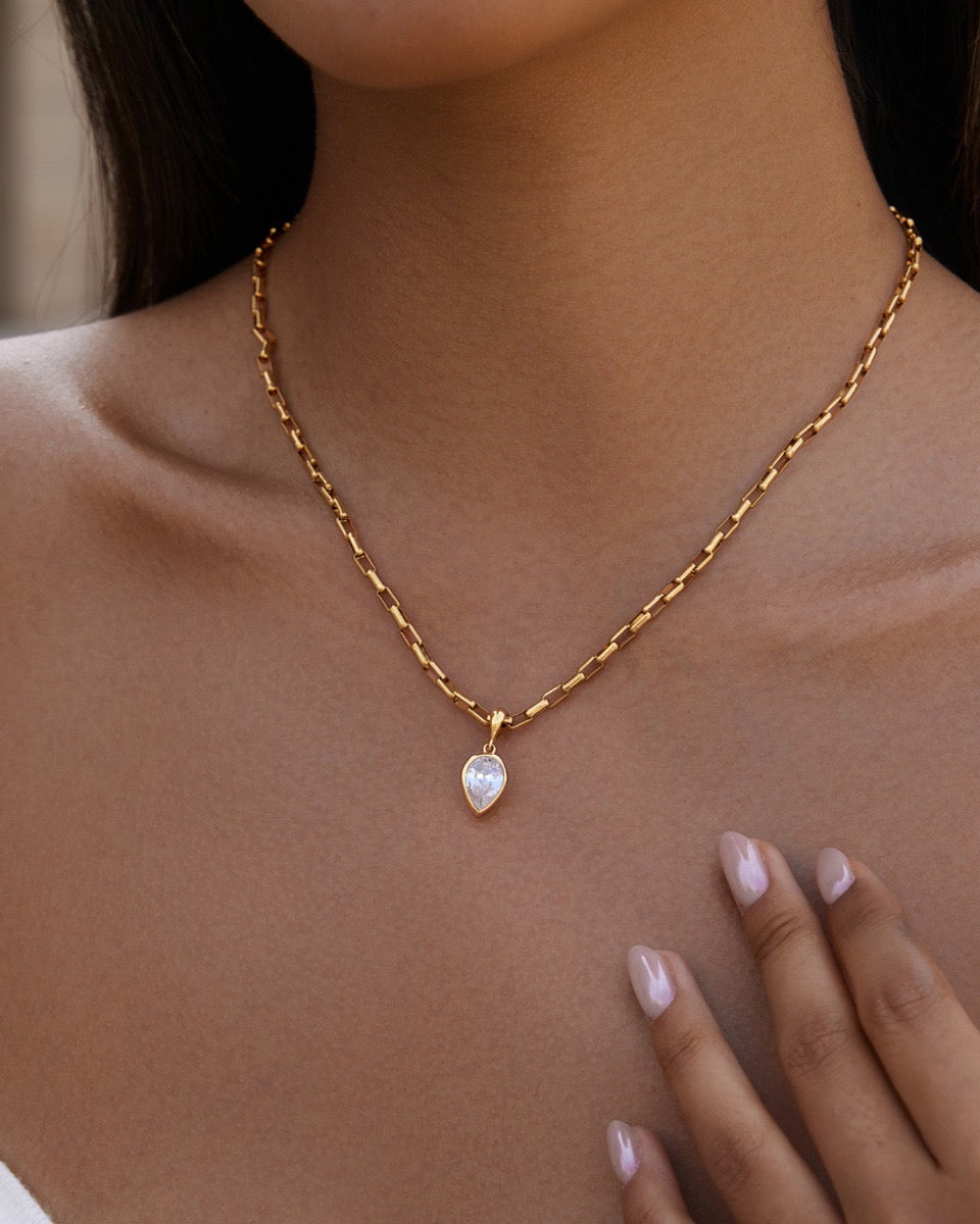 Teardrop Glow Necklace