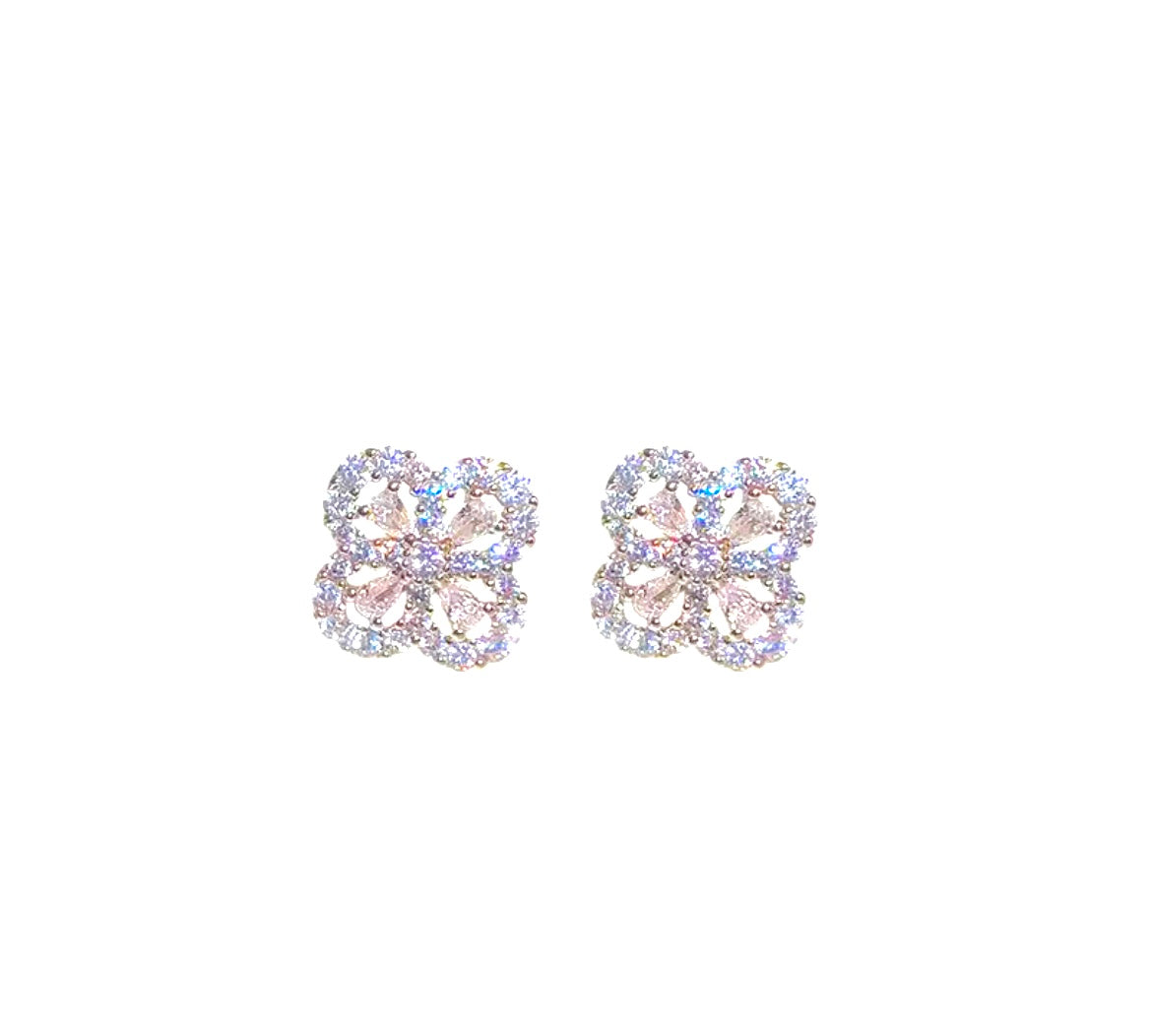 Sparkling Clover Earrings
