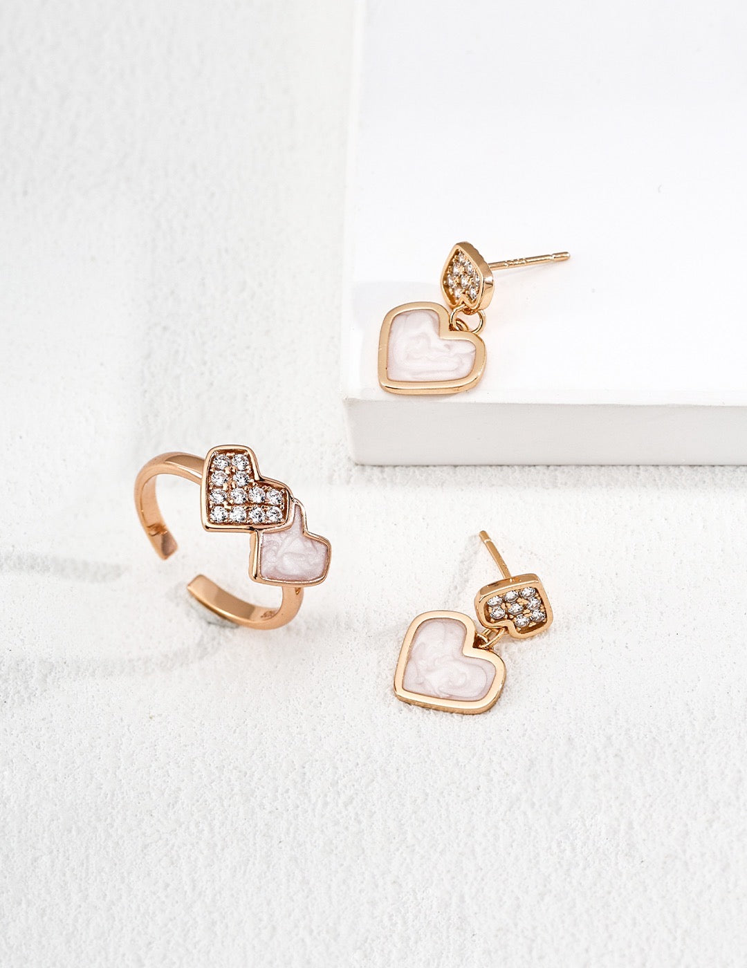 Double Heart Earrings