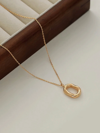 Minimalist Oval Necklace