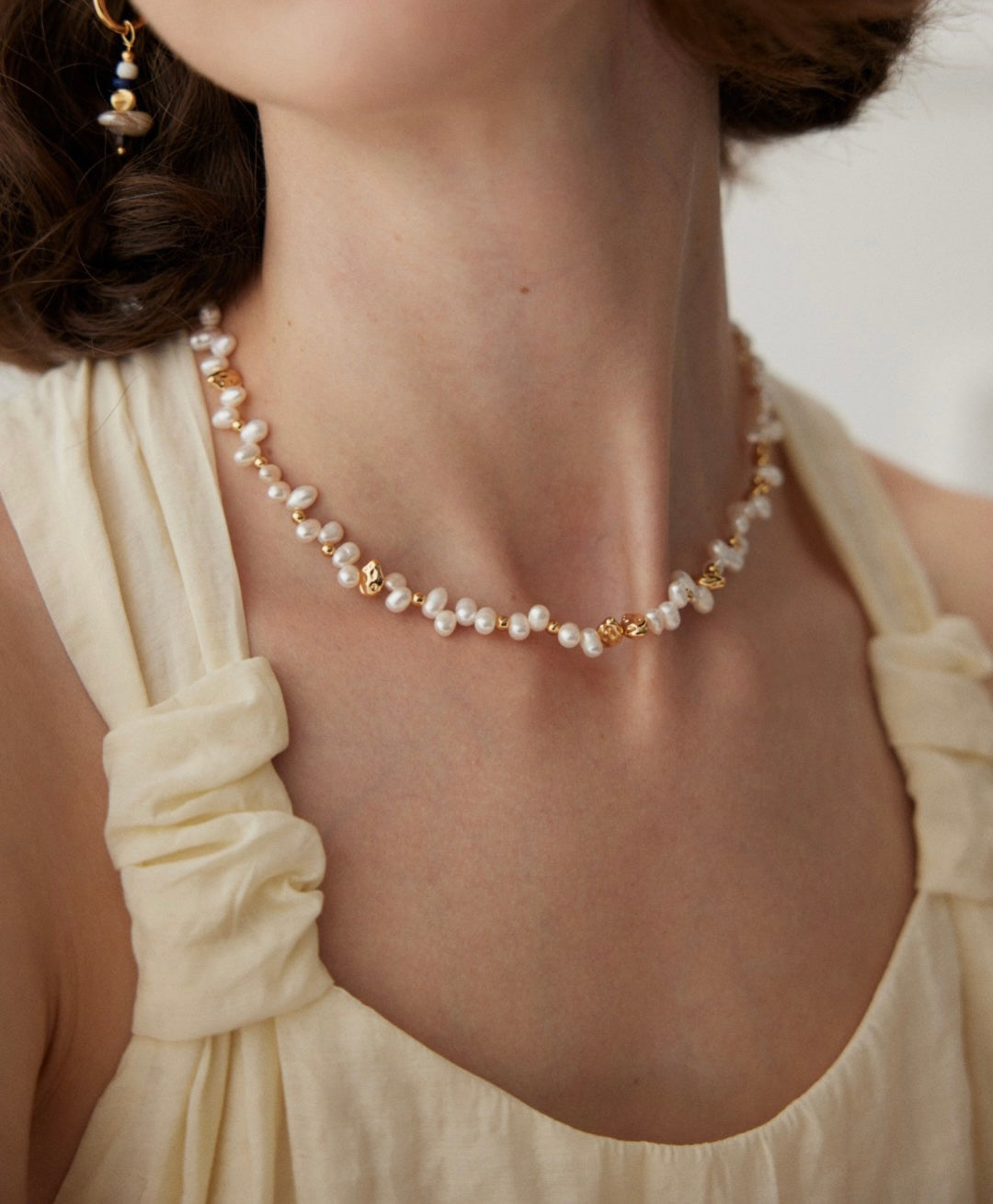 Irregular Natural Pearl Necklace