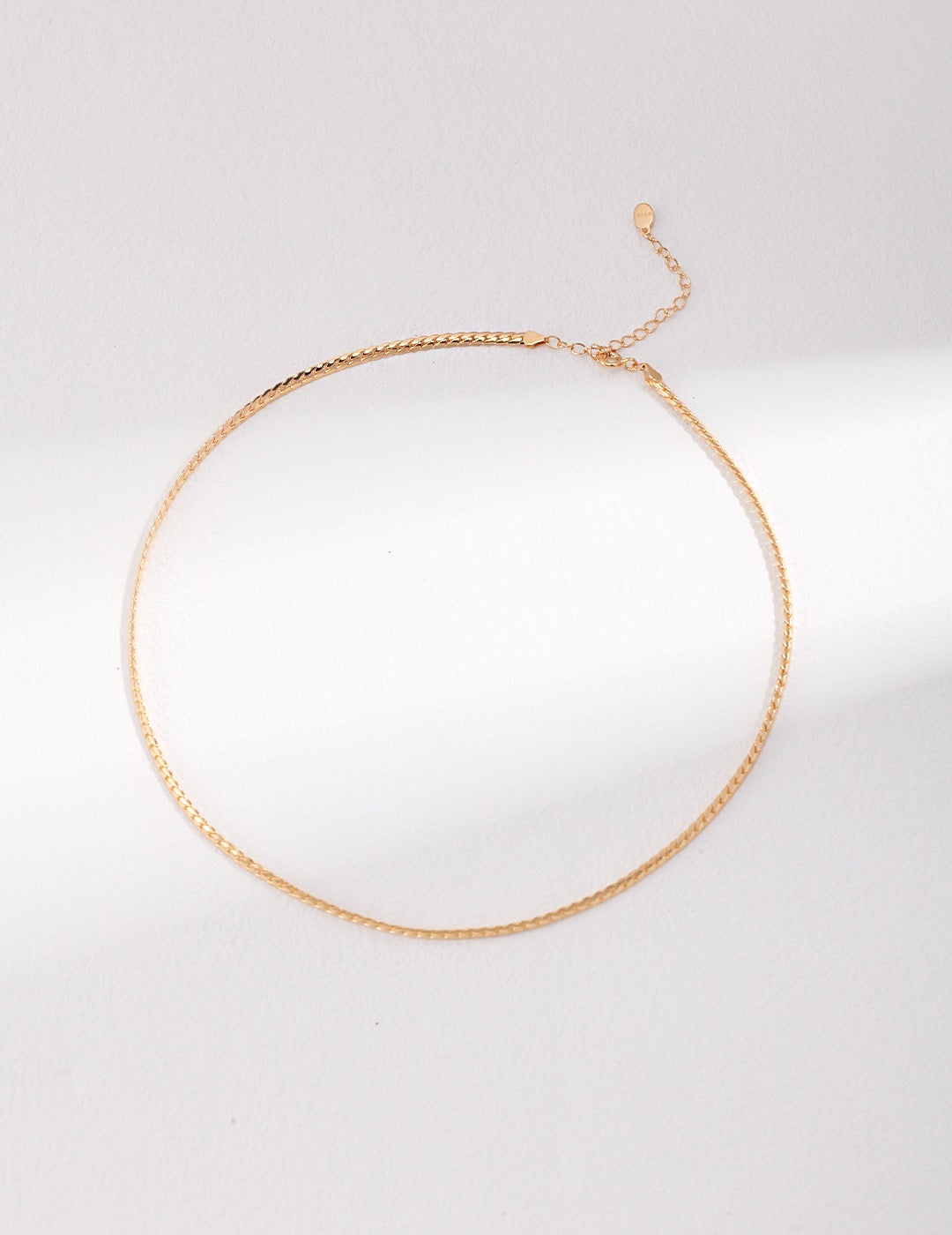 Minimalist Snake Necklace | Estincele Jewellery | Women's necklaces