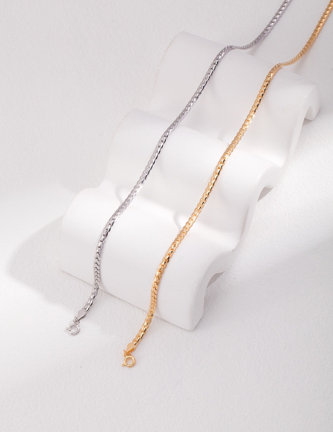 Minimalist Snake Necklace | Estincele Jewellery | Women's necklaces