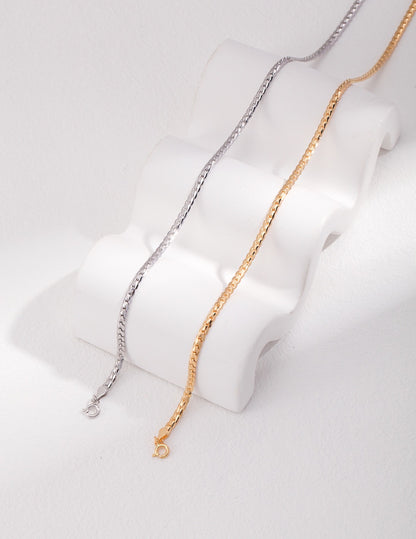 Minimalist Snake Necklace | Estincele Jewellery | Women's necklaces