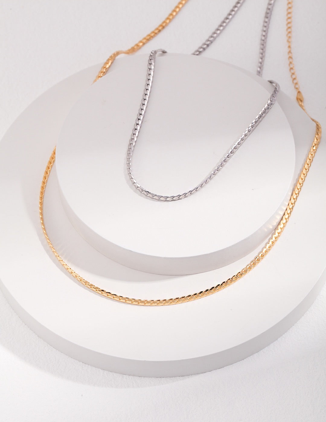 Minimalist Snake Necklace | Estincele Jewellery | Women's necklaces