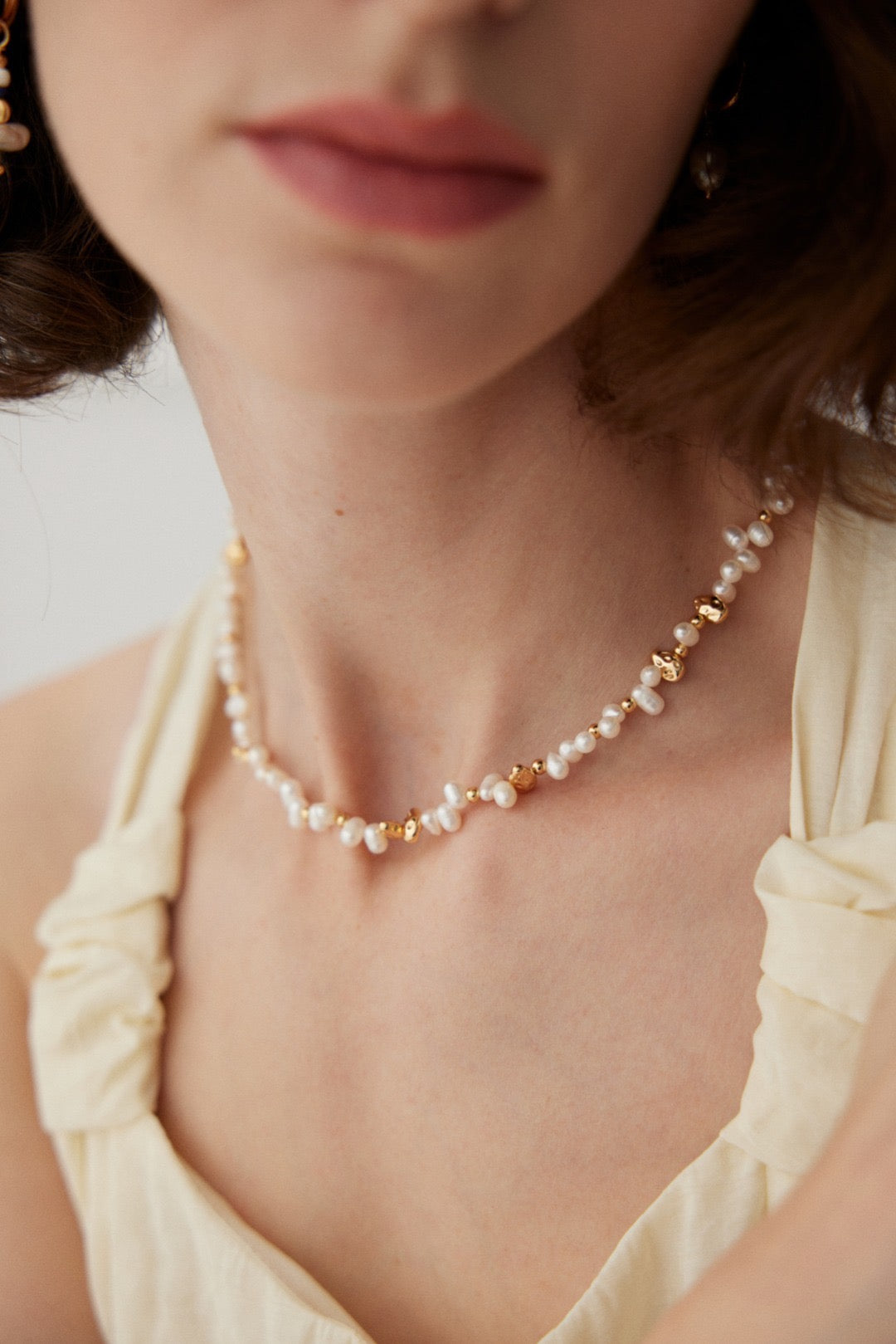 Irregular Natural Pearl Necklace