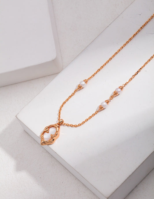 Lava Pearl Necklace