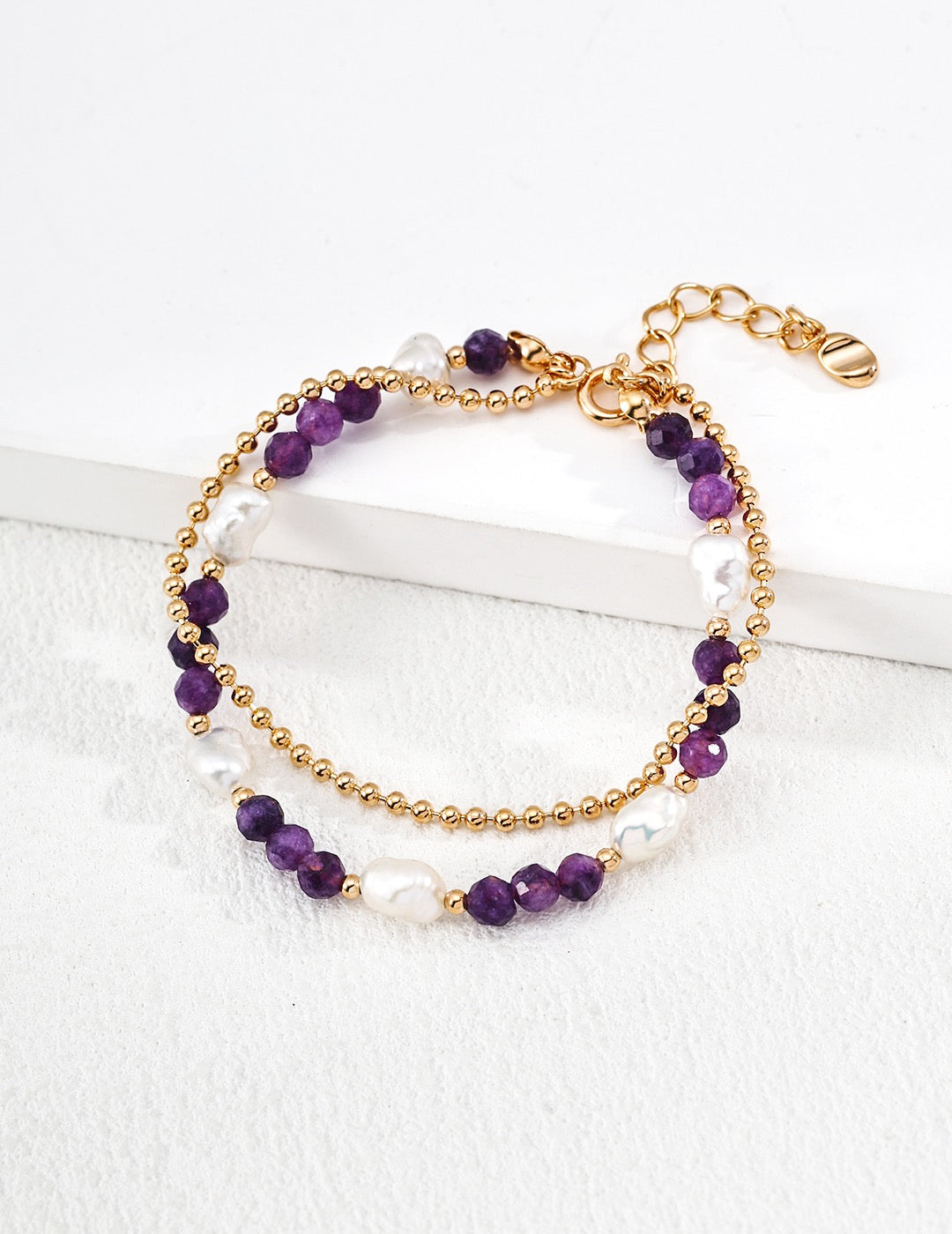 Lavender Whisper Silver Bracelet