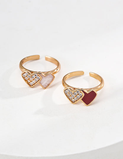 Double Heart Ring