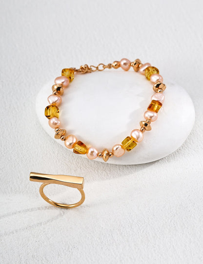Amber Glow Bracelet