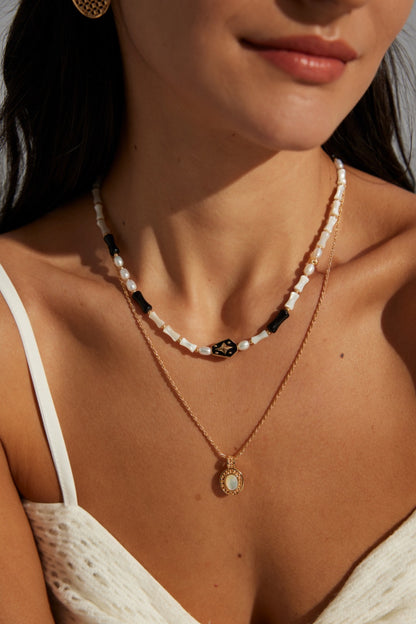 Pearl Drop Glaze Necklace