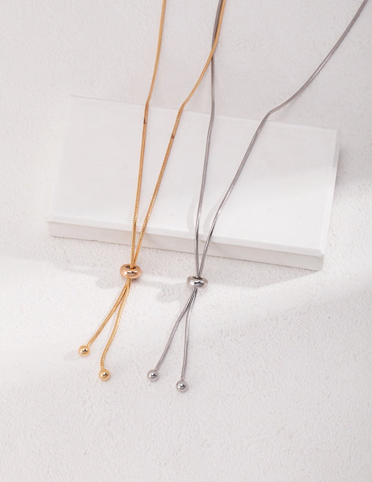 Simple Long Chest Necklace