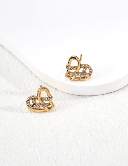 Zircon Heart Earrings