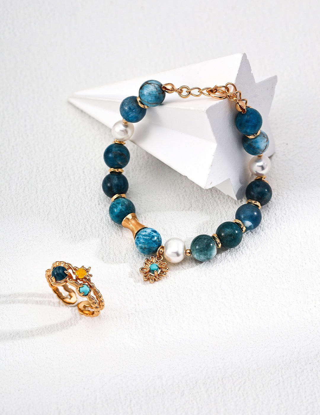 Sunflower Azurite Bracelet