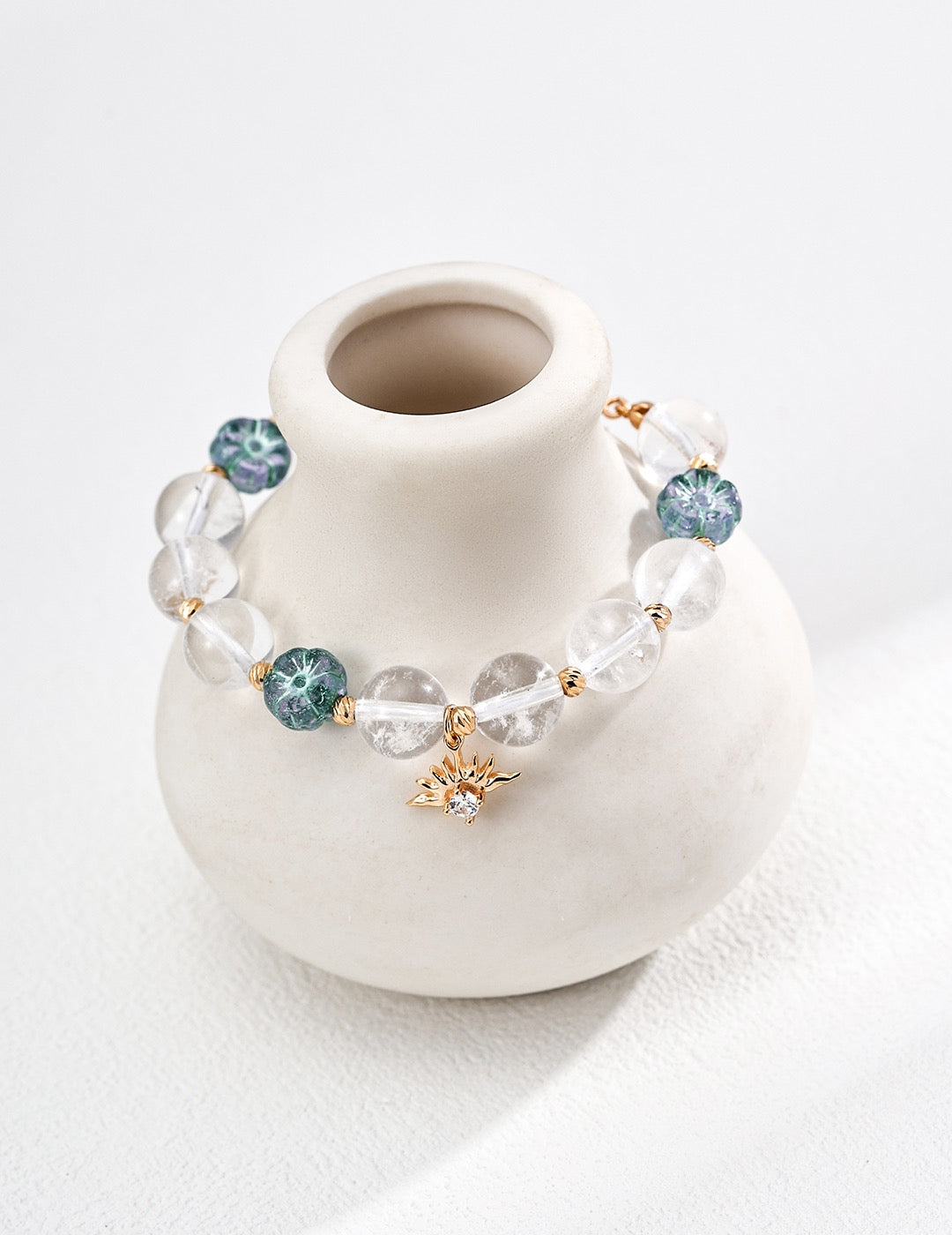 White Crystal Silver Bracelet