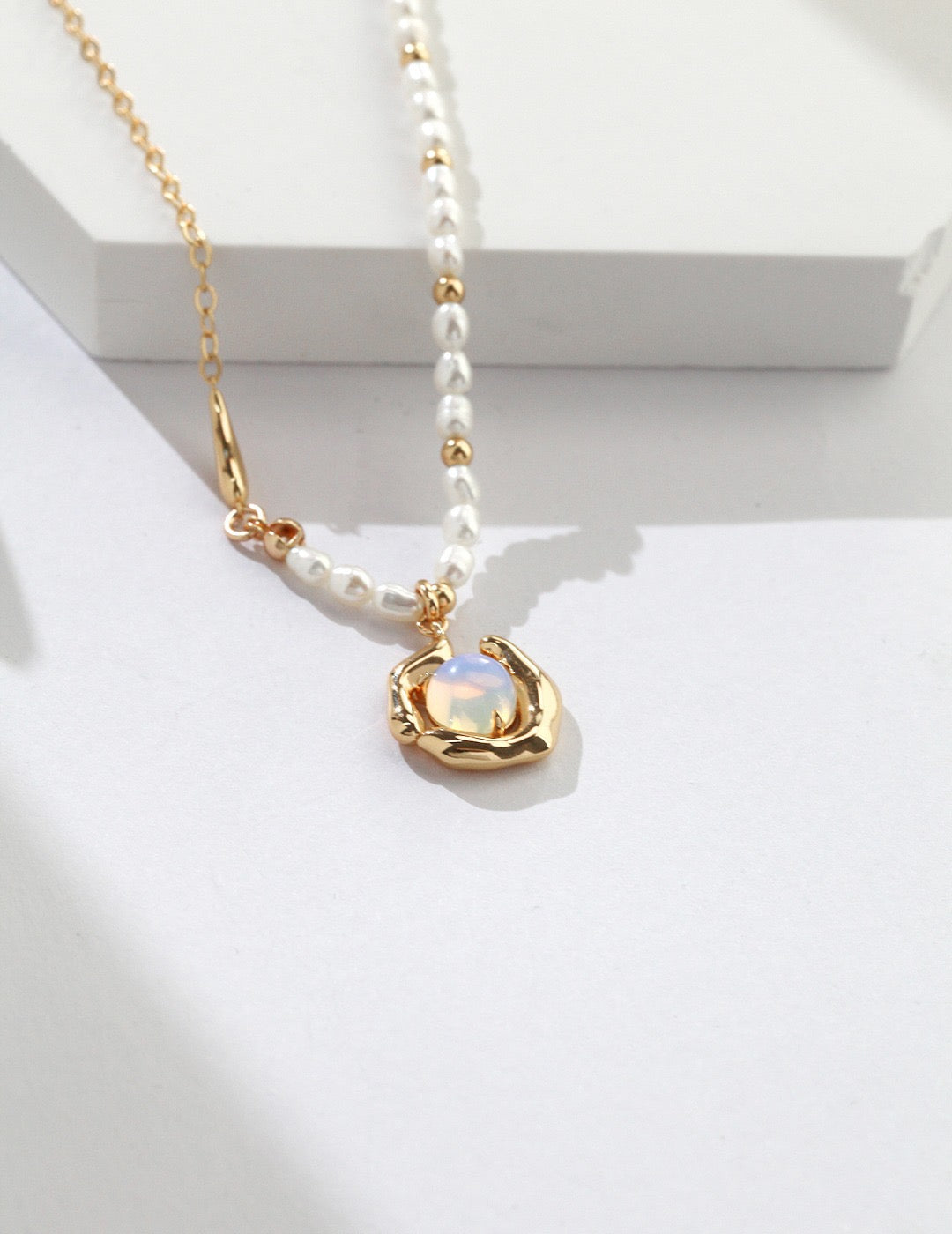 Pearl Opal Necklace
