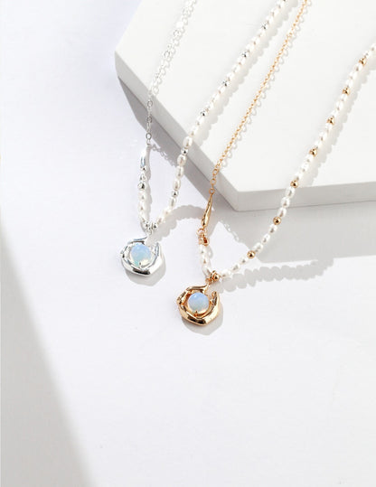Pearl Opal Necklace
