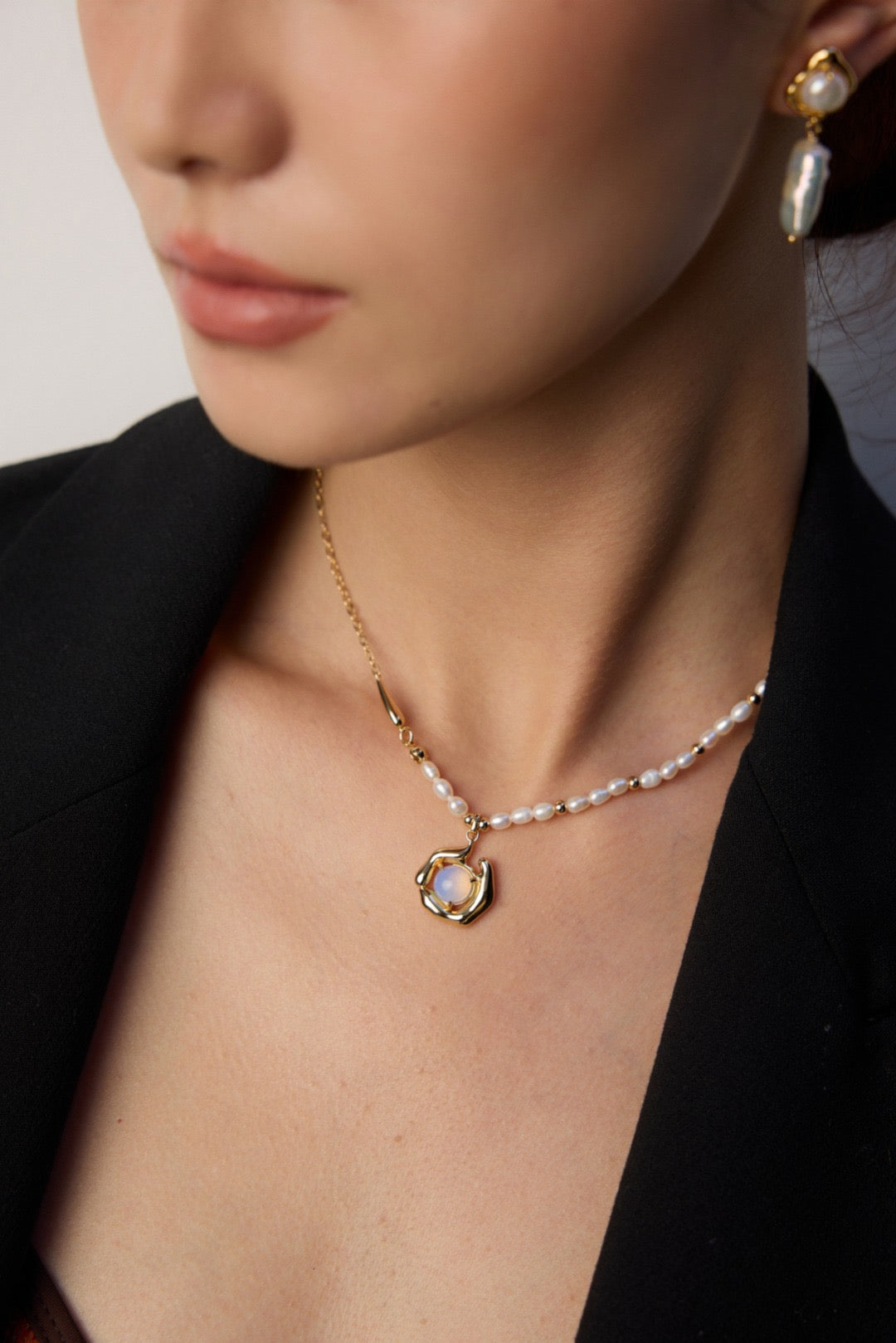 Pearl Opal Necklace