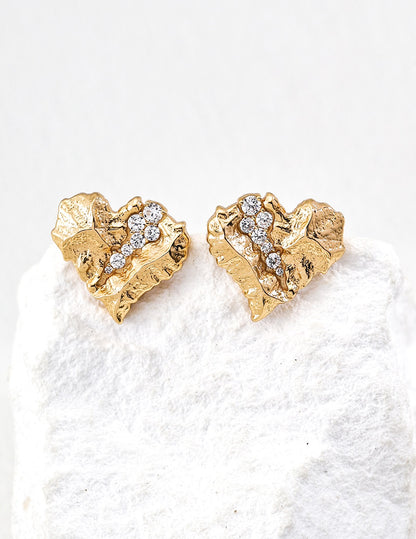 Raw Heart Earrings