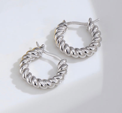 Thick Chunky Hoop Earrings