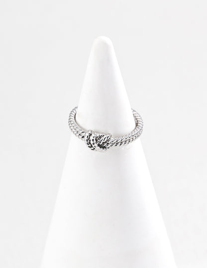 Simple Knot Sterling Silver Ring