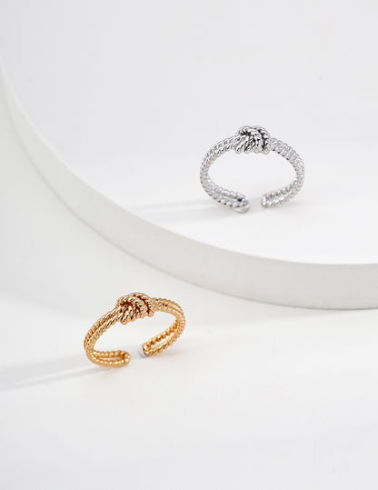 Simple Knot Sterling Silver Ring